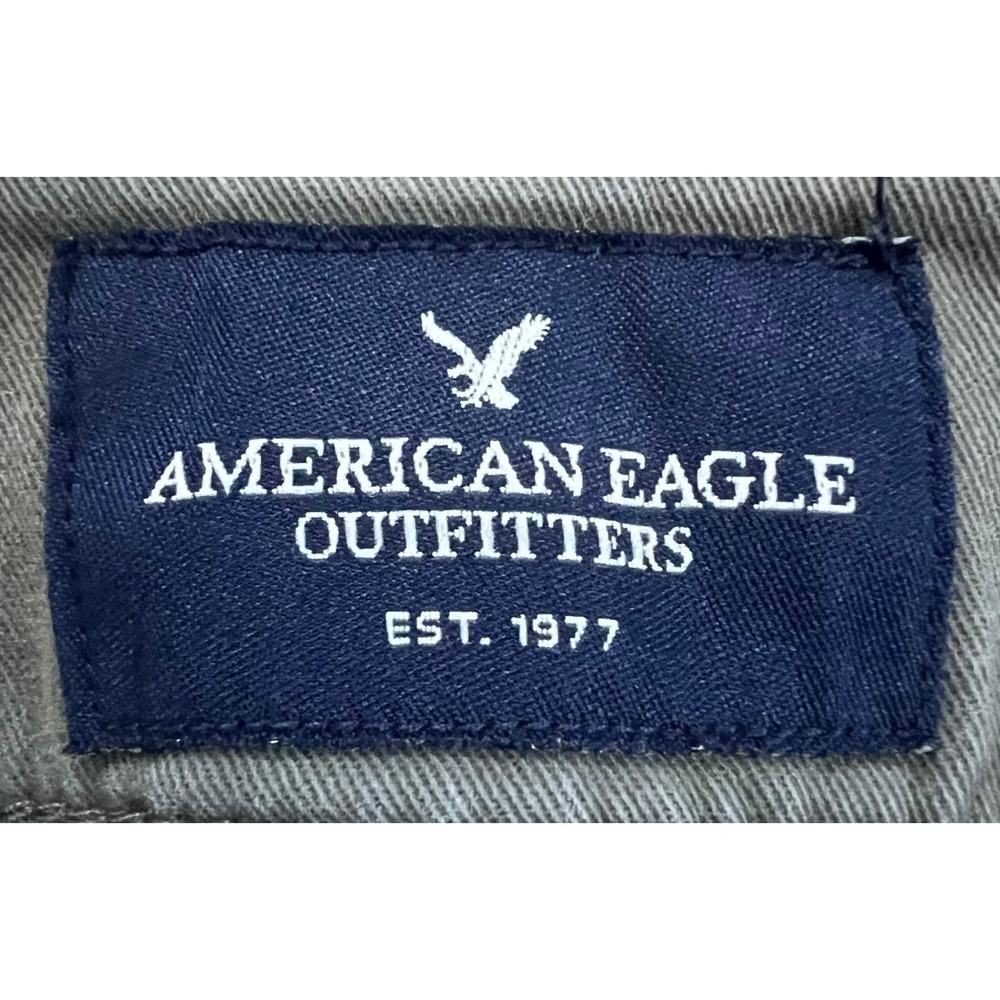 American Eagle Outfitters Olive Green Chino Trousers - Picture 5 of 8
